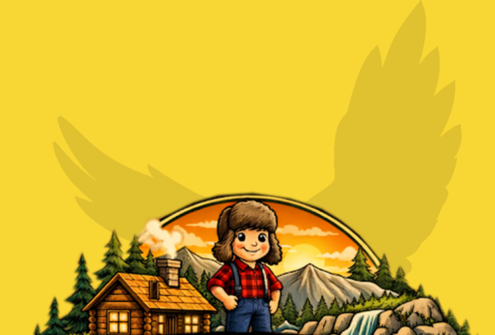Little Timber character in a Canadian forest adventure setting
